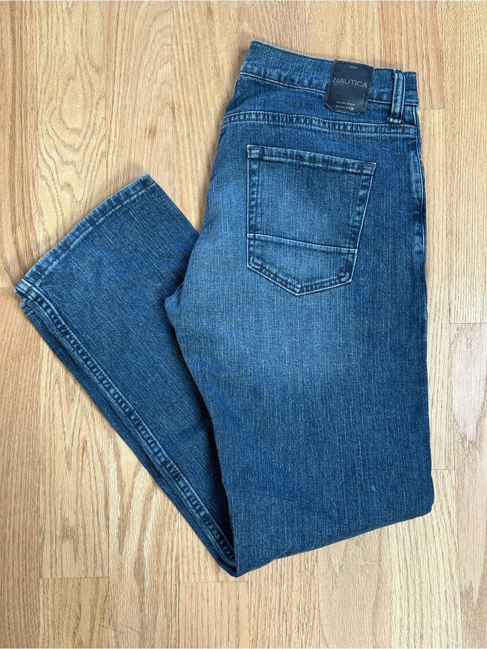 Nautica Men's Blue Denim Jeans - Classic Blue Pocket Style